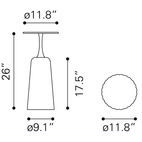 Chenai Drink Table Black
