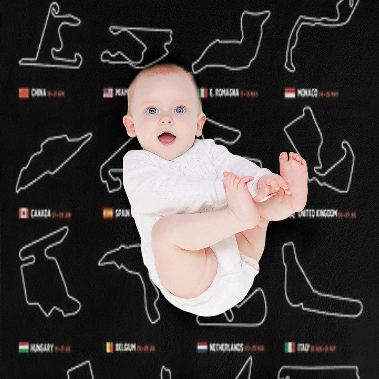 F1 Circuits Throw Blanket
