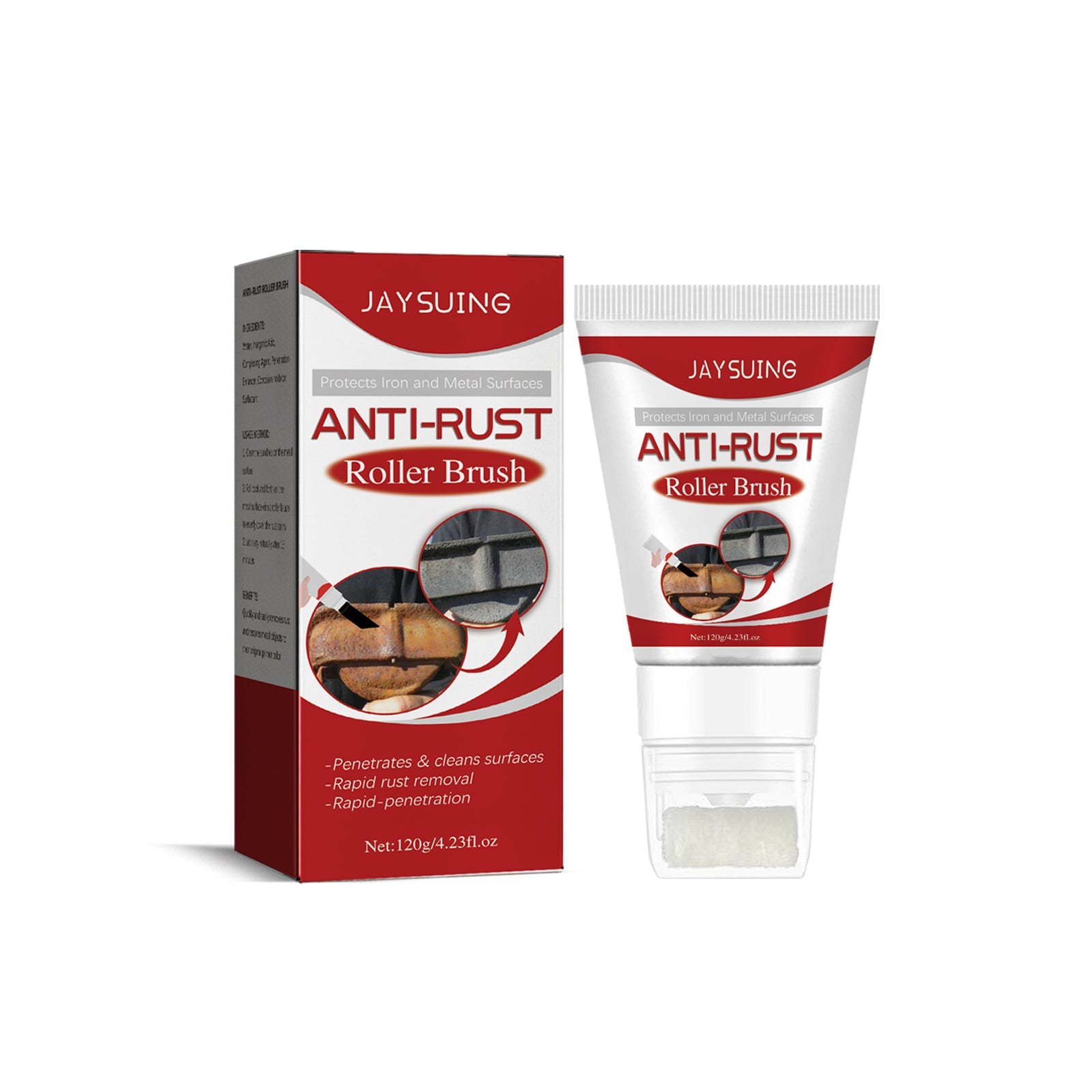 Rust Removal Roller Brush, Radiator Anti-corrosion Conversion Refurbished Anti-rust Metal Coating Primer Brush