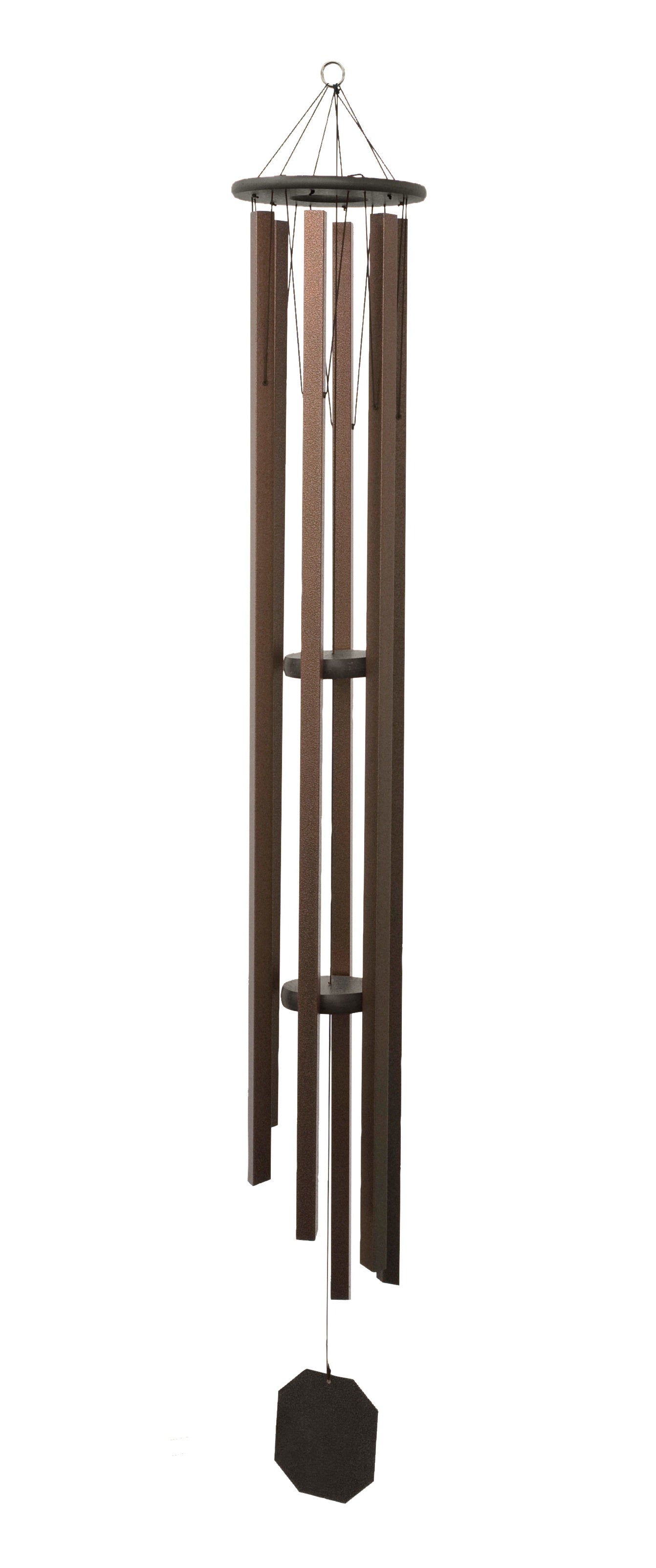 Amish handmade Wind Chimes 48”–80” – Square Aluminum Deep Tone Outdoor Chimes for Meditation & Garden Ambience