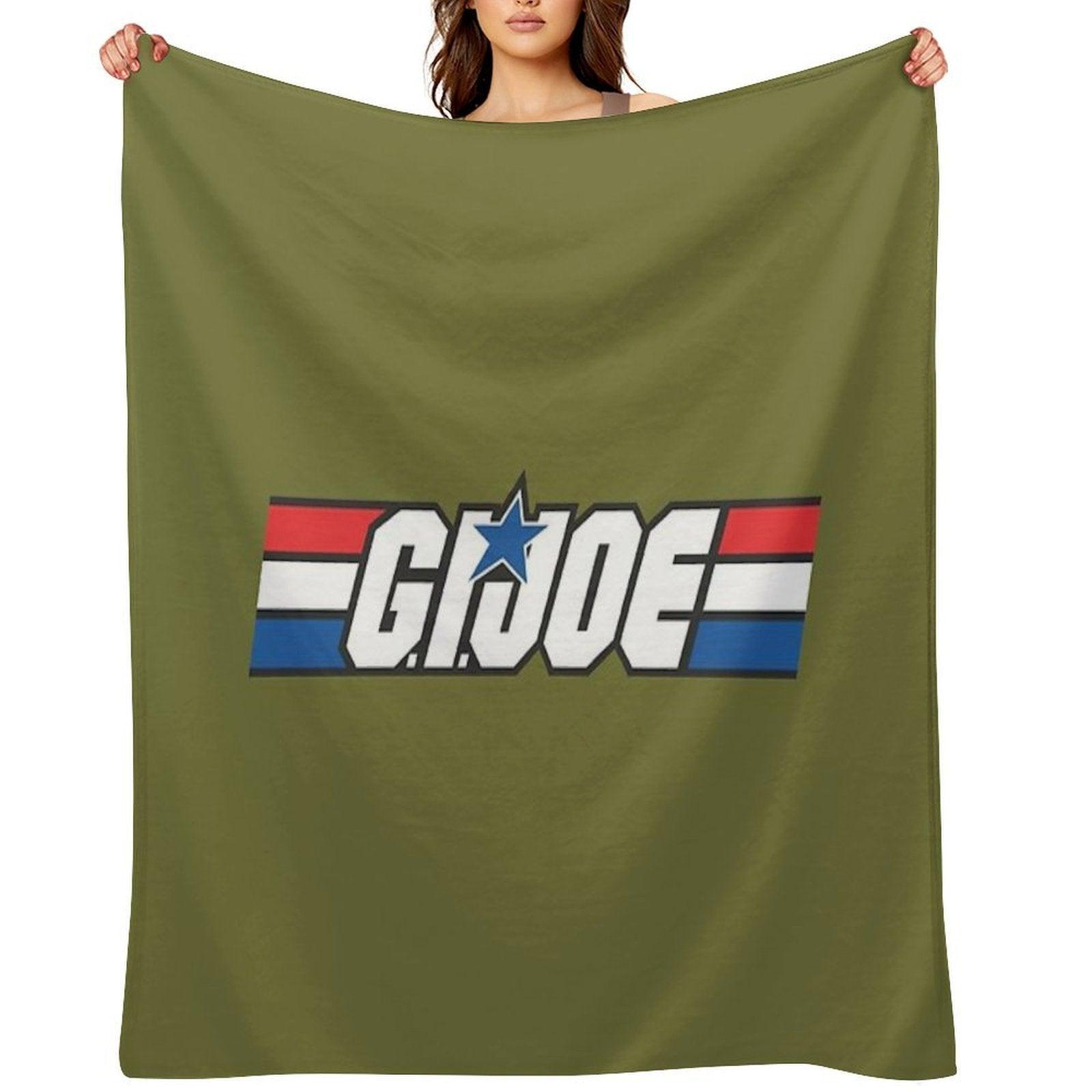 Gi Joe Logo Artwork Throw Blanket
