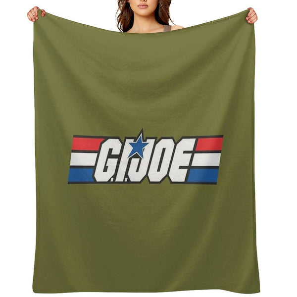 Gi Joe Logo Artwork Throw Blanket
