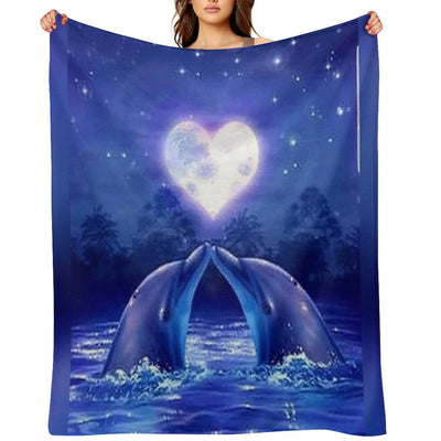 Dolphin Lightweight Throw Blanket