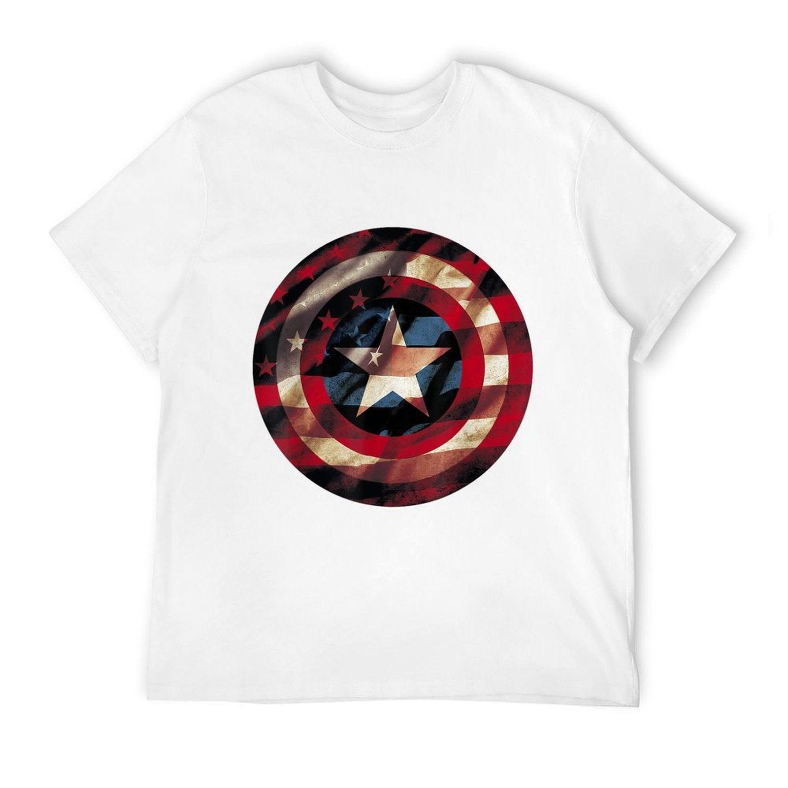 Marvel Captain America Avengers Shield  Polyester Blend T-Shirt