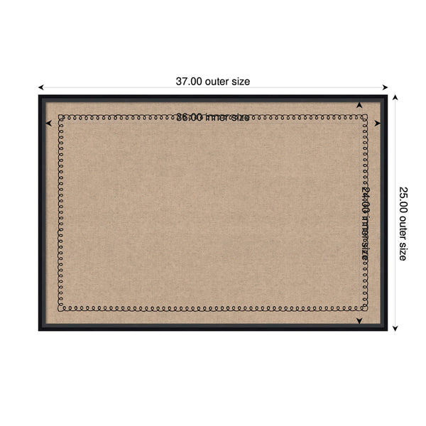 Pinboard Black Scallop Print