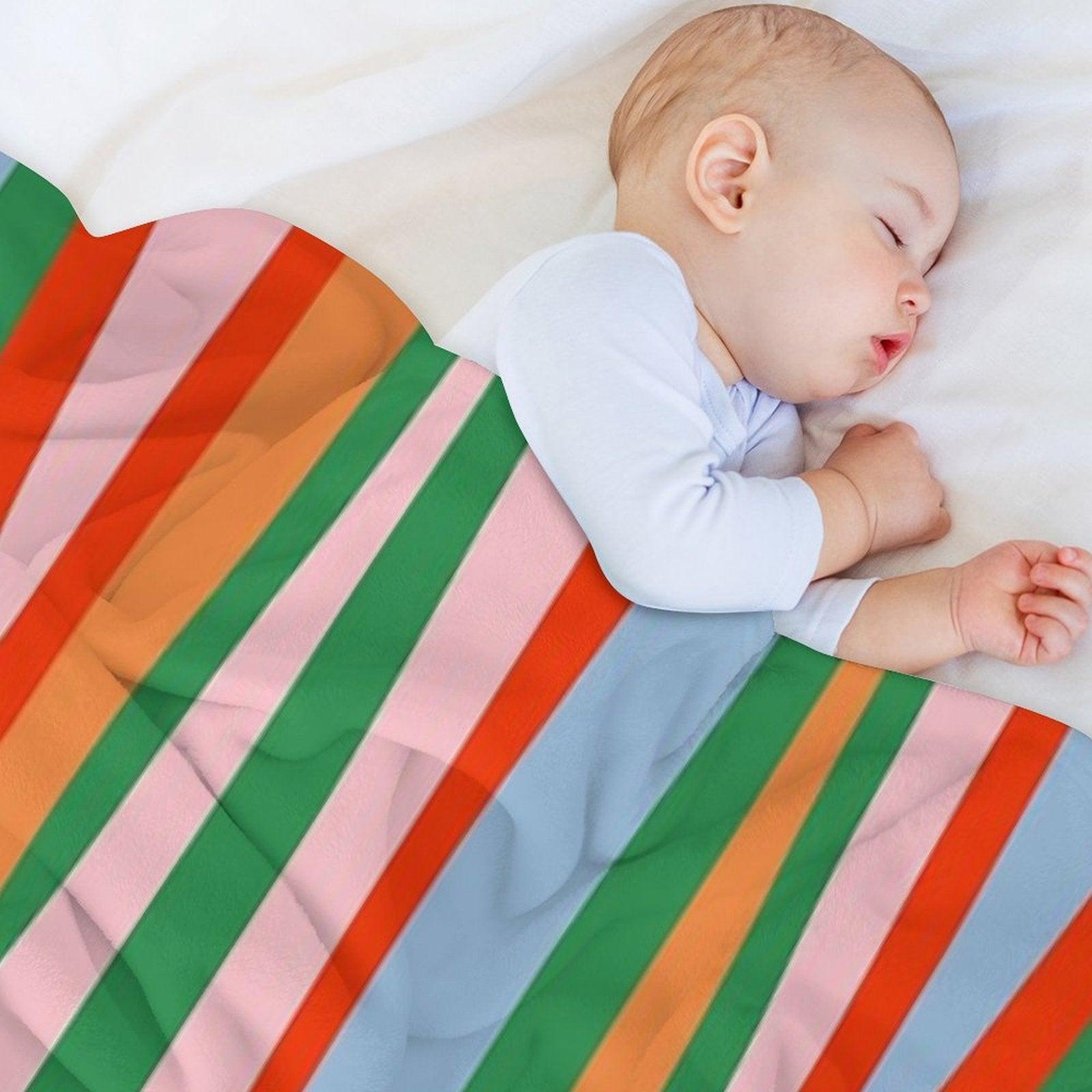 Bold And Colorful Abstract Wild Stripes Modern Multicolor Pattern Throw Blanket