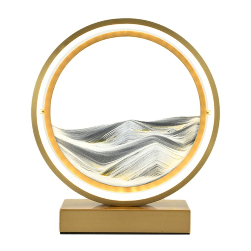 Creative Fashion Romantic Simple Bedroom Quicksand Table Lamp Decorbites