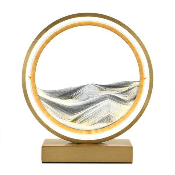 Creative Fashion Romantic Simple Bedroom Quicksand Table Lamp Decorbites