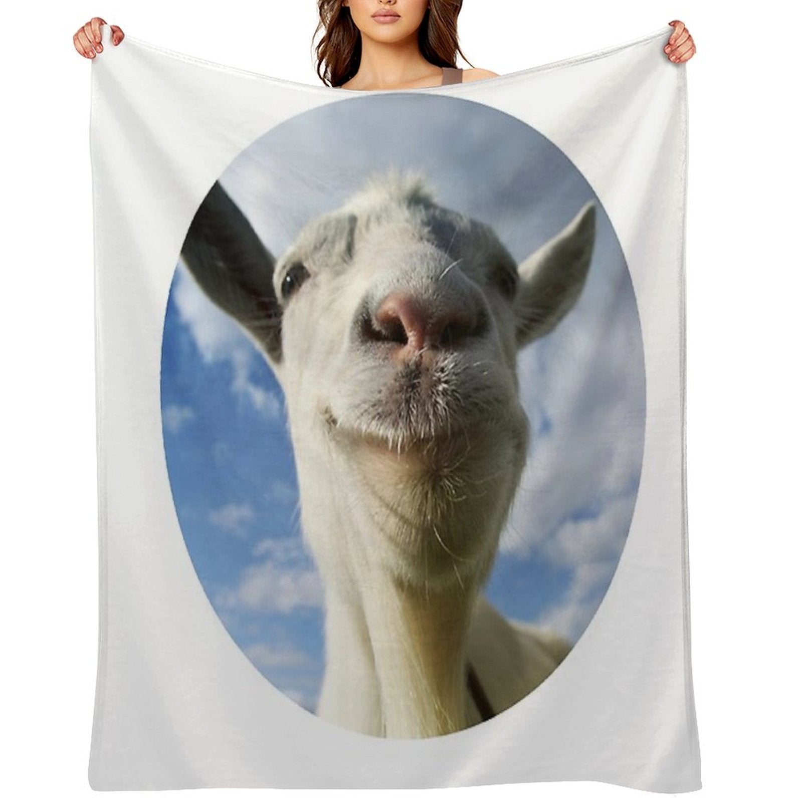 Goat Simulator Easy Care Throw Blanket