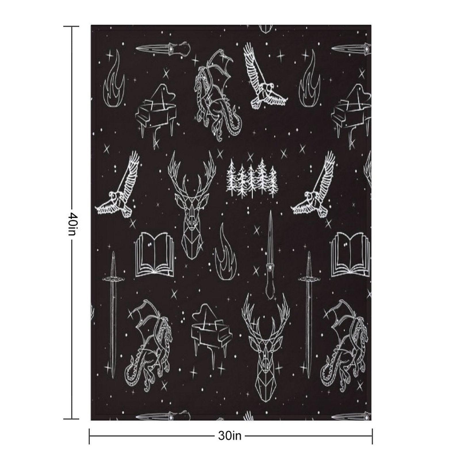 Throne of Glass Pattern Throw Blanket
