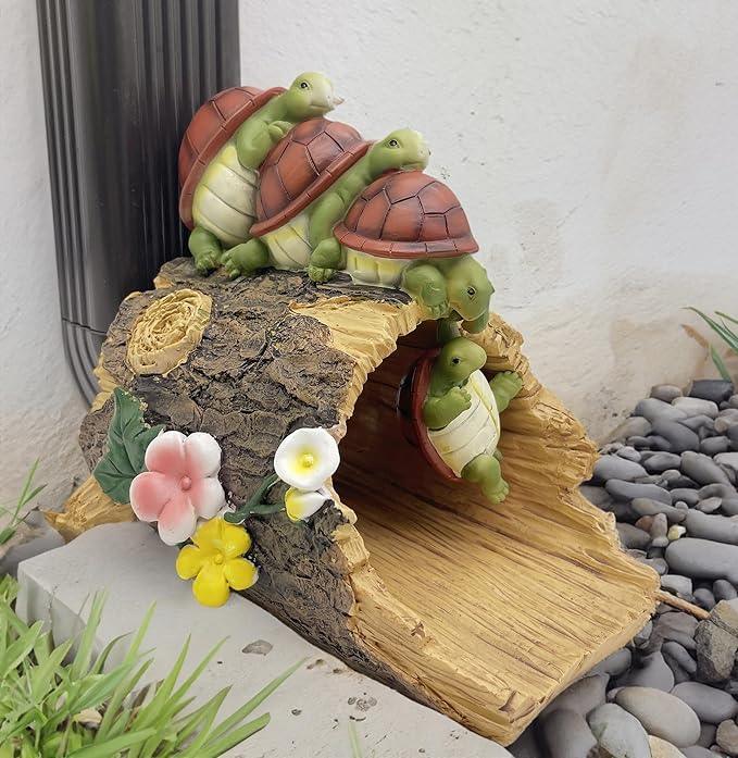 Funny Turtle Gutter Downspout Extender Statue, Garden Ornament, Decorative Gutter Extension Downspout, Perfect Rain Diverter for 3