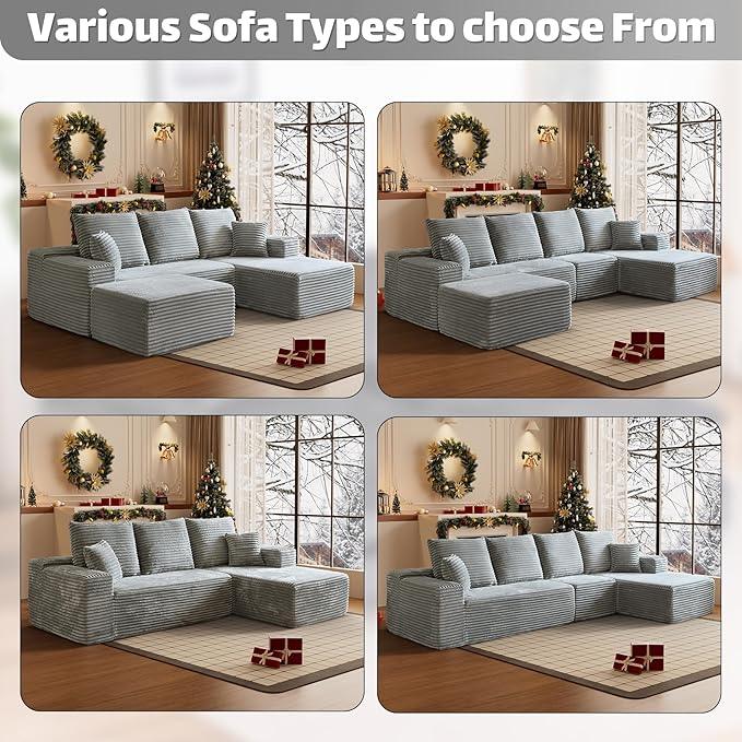 HYJT-H&K Modular Sectional Sofa Cloud Secttional Couch, 107
