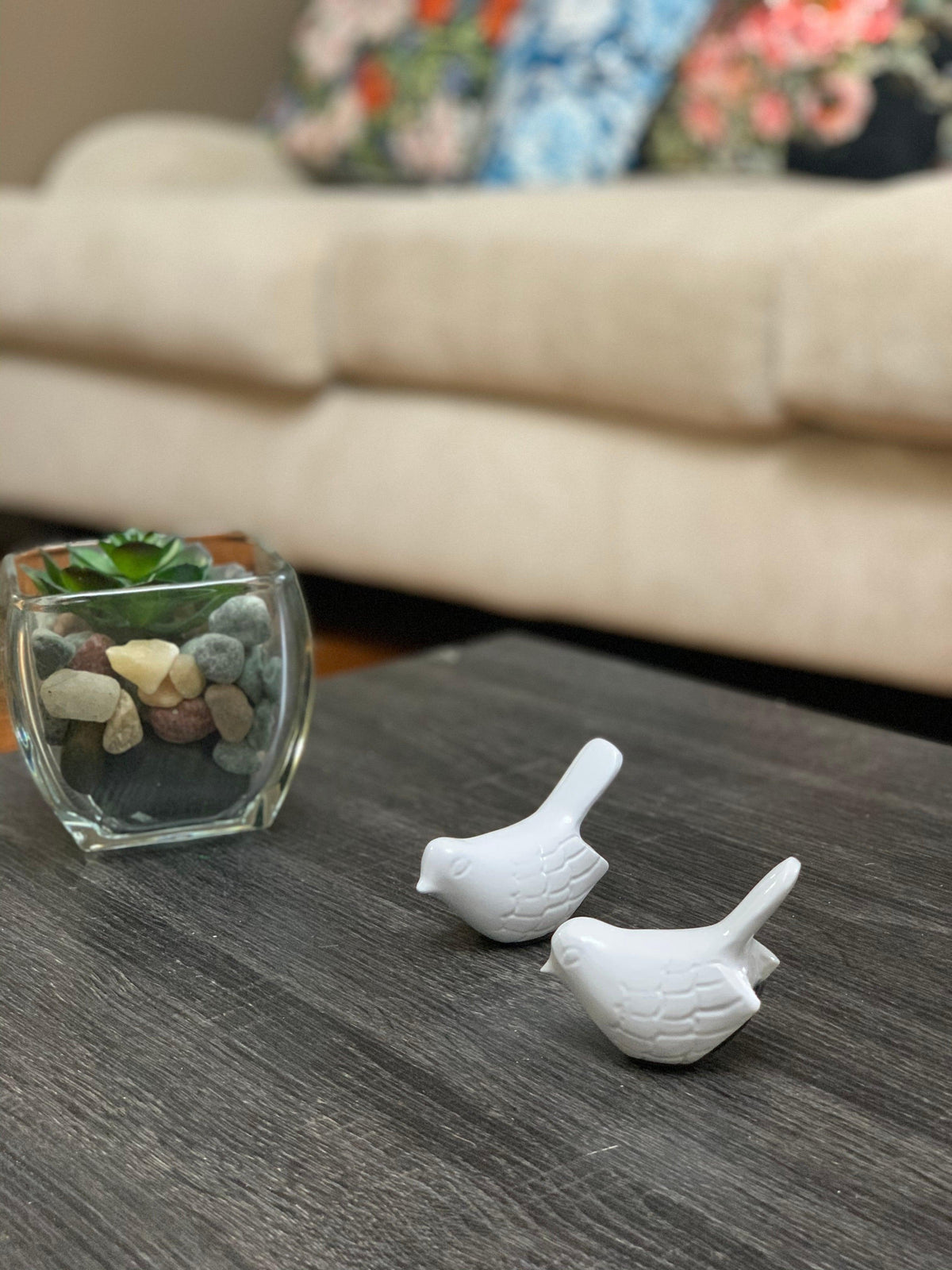Vibhsa Birds of Health and Happiness Set of 2 (White)