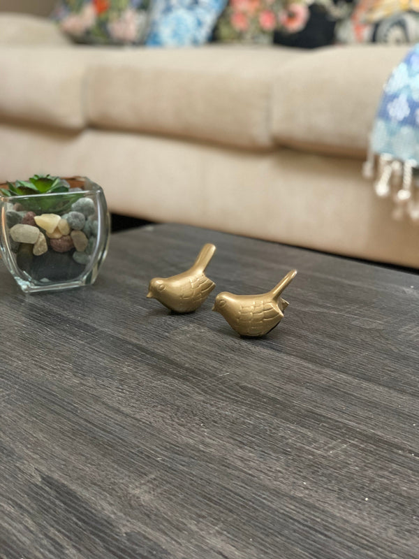 Vibhsa Birds of Health and Happiness Set of 2 (Marigold)