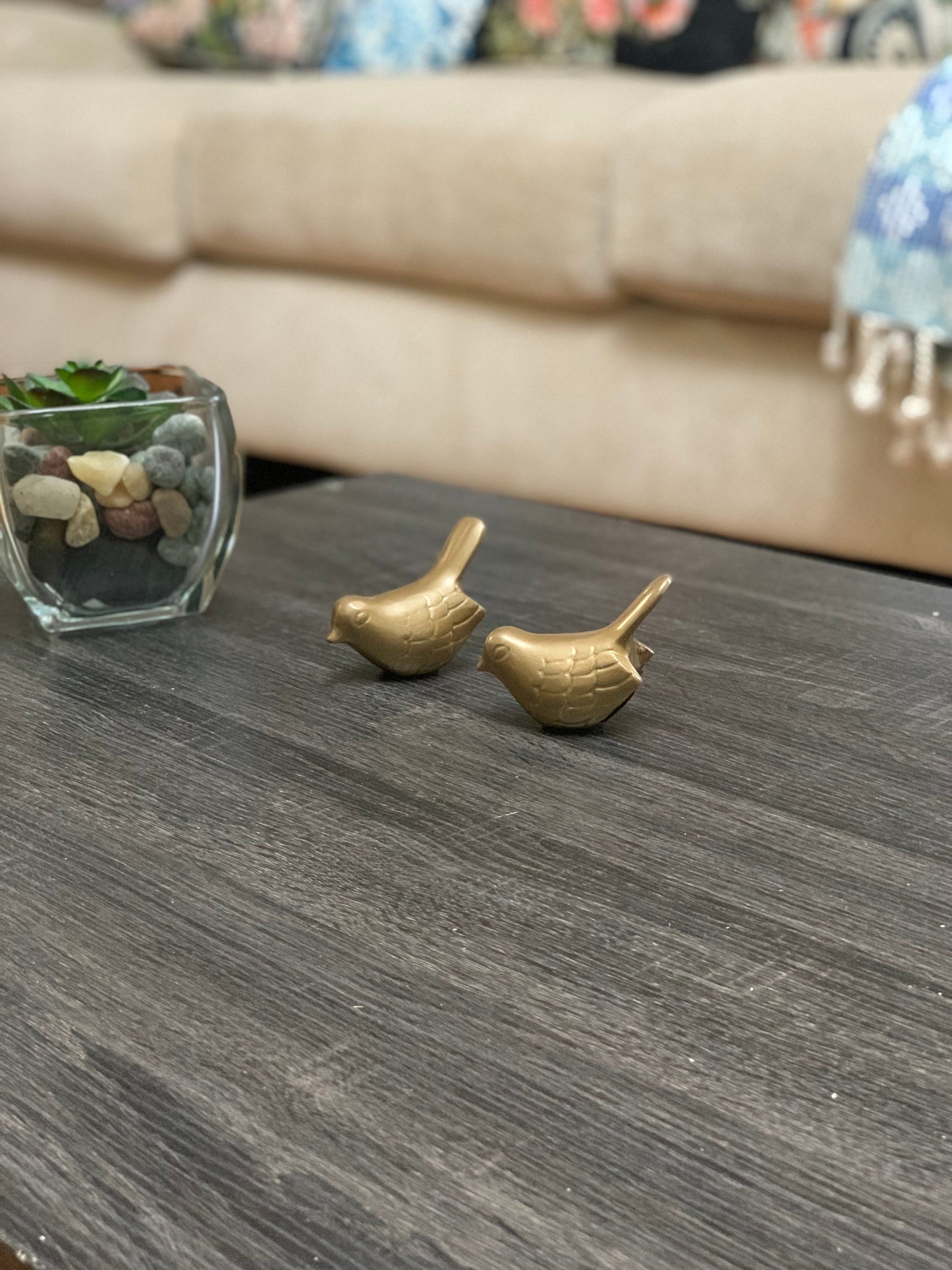 Vibhsa Birds of Health and Happiness Set of 2 (Marigold)