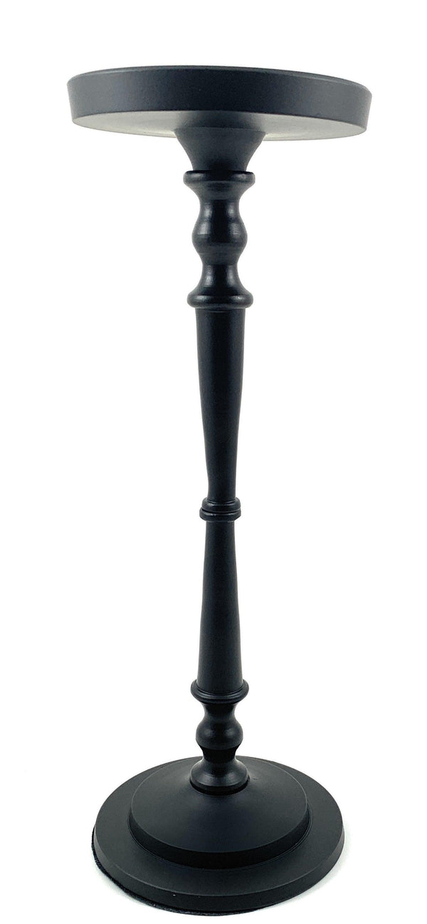 Vibhsa Pillar Candle Holder | Matte Black, 11.5