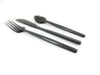 Vibhsa Black Stainless Steel Flatware 36 PC Set