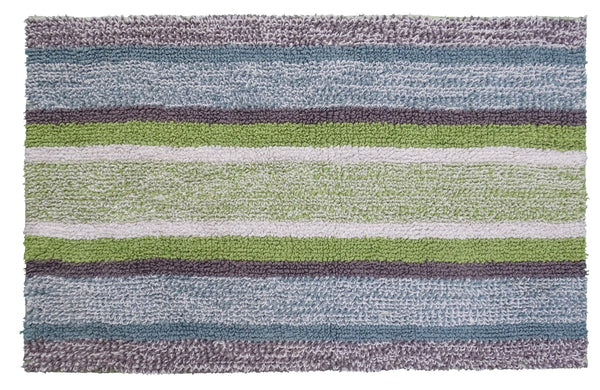 CHICOS HOME Multi Color Striped Bath Rug 20