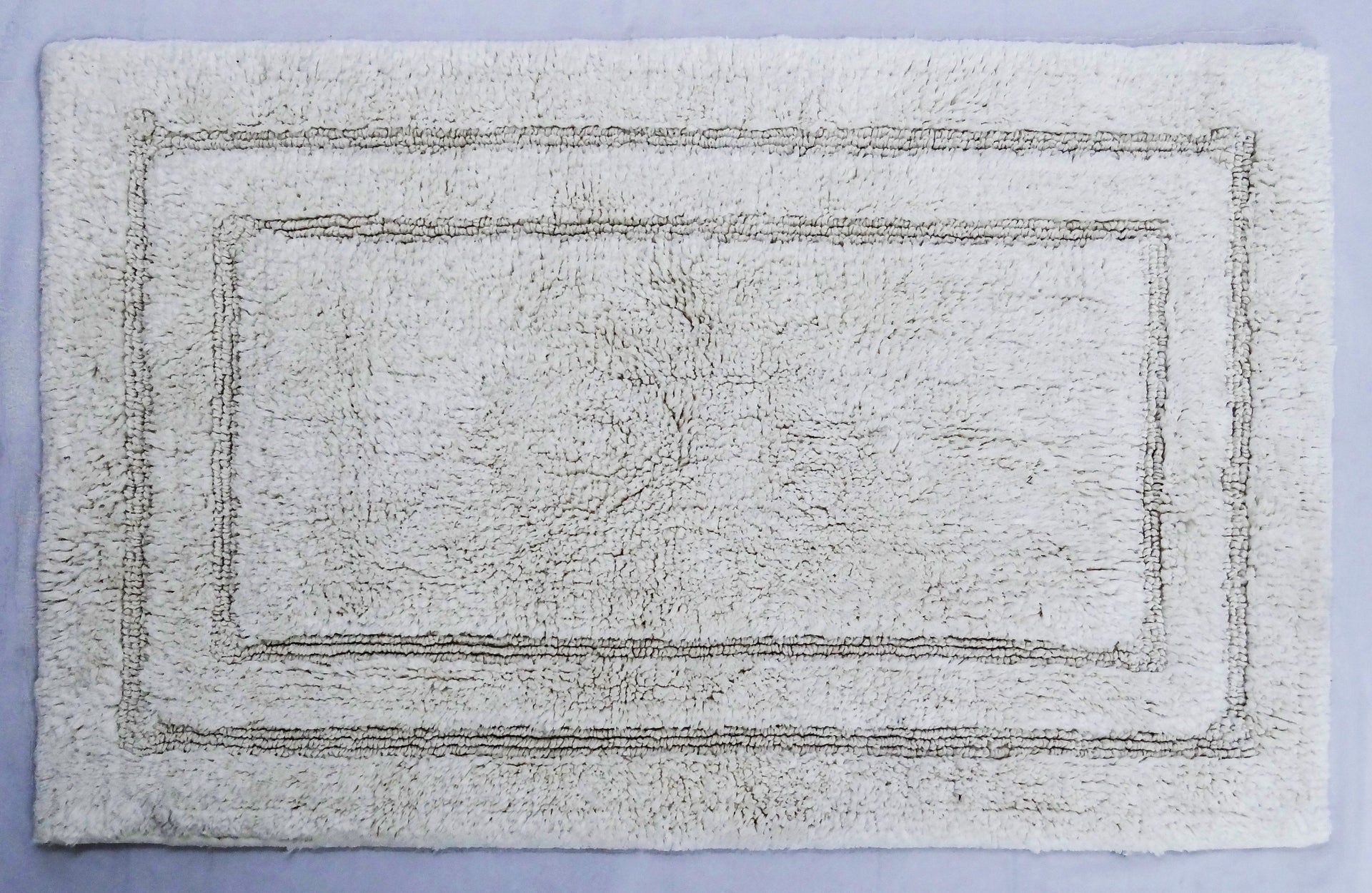 CHICOS HOME Ivory Color Plain Bath Rug 20