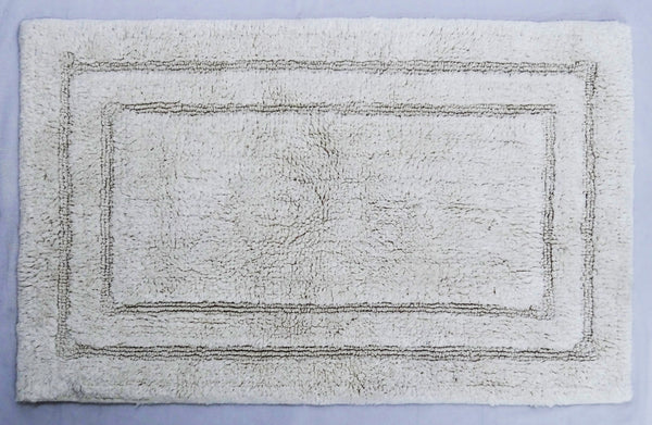 CHICOS HOME Ivory Color Plain Bath Rug 20
