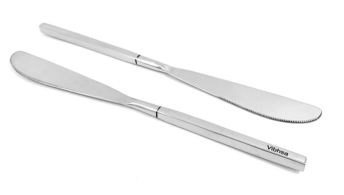 Vibhsa Stainless Steel Dinner Knife Set of 6