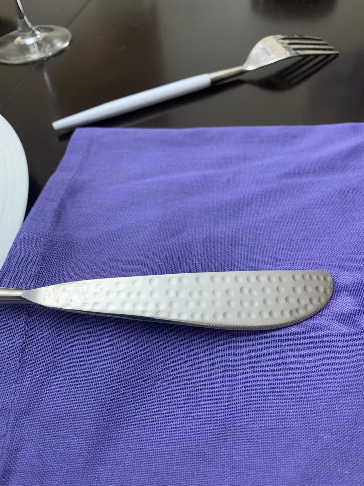Vibhsa White & Silver Flatware Stainless Steel Set of 20