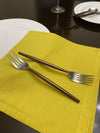 Vibhsa Stainless Steel Dinner Forks Set of 6 Pieces-Brown