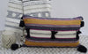 Handwoven 14"X 24" Throw Pillow with Pom-Poms