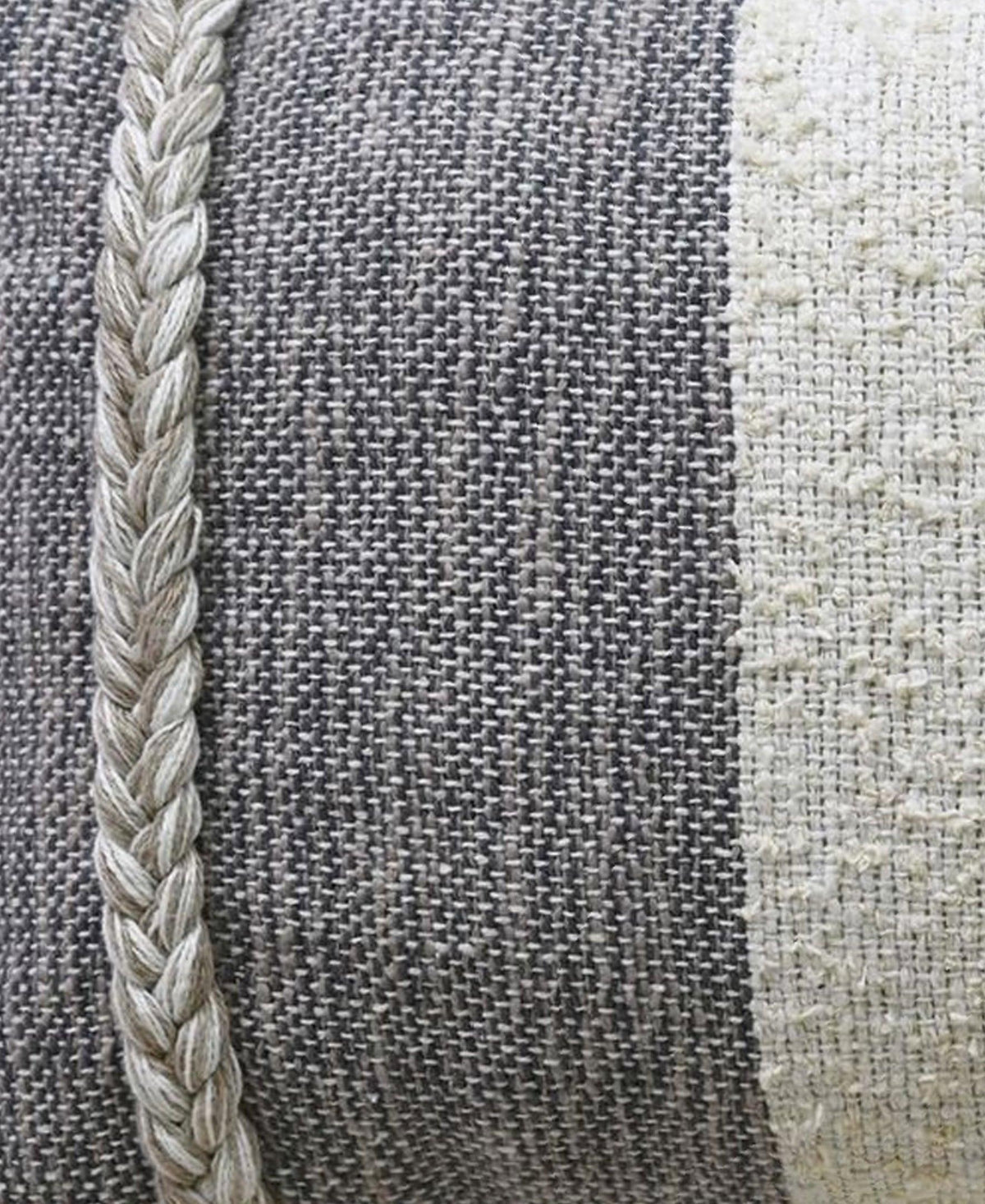 Vibhsa Handloom Woven Wooden Textured Decorative Pillow