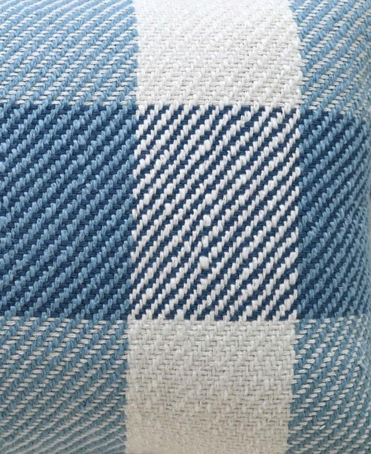 Vibhsa Handloom Woven Textured Plaid Decorative Pillow with Insert