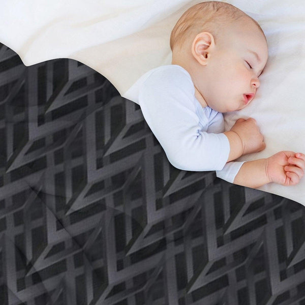 Abstract Pattern 3d Geometric Figures. Throw Blanket