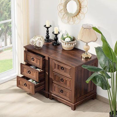 Farmhouse Night Stand Set of 2, 18