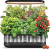 inbloom 12 Pods Hydroponics Growing System Kit, Herb Garden Planter Indoor Kit, Indoor Gardening Hydroponics Growing System with 4.2L Water Pump, Height Adjustable, Gifts for Woman, Transparent Black