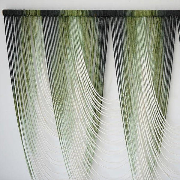 Macrame Wall Hanging Dip-Dyed Large Macrame Wall Decor Yarn Tapestry 57
