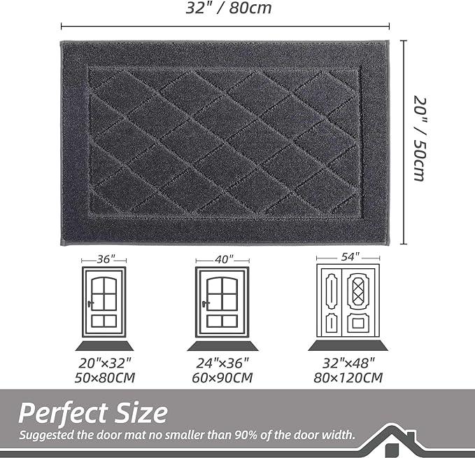 BEQHAUSE Dirt Trapper Door Mat 20