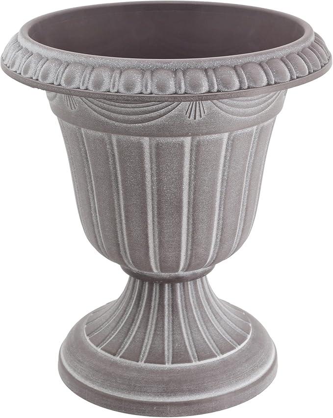 PL00CW Classic Traditional Plastic Urn Planter Indoor/Outdoor, 16