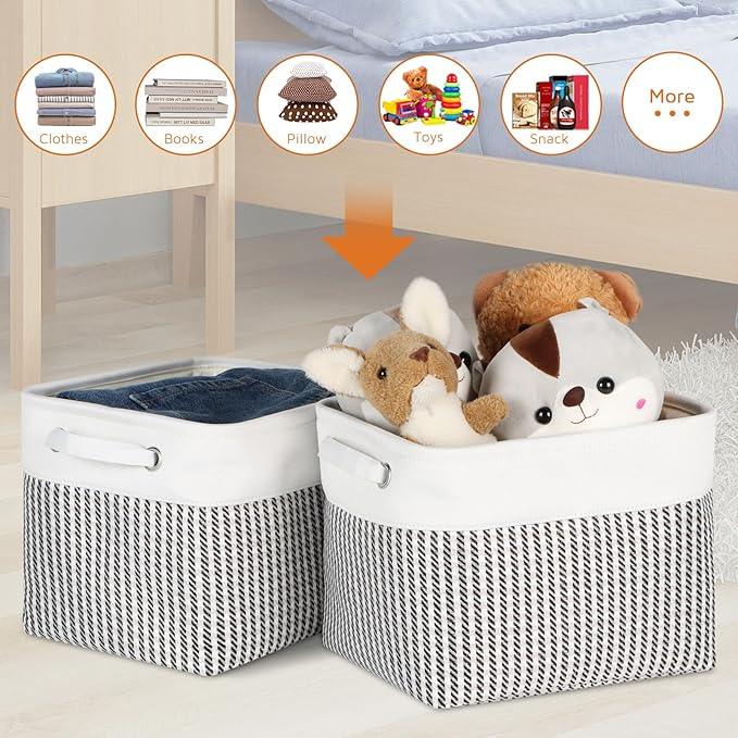 Kntiwiwo Foldable Storage Bin Collapsible Basket 12