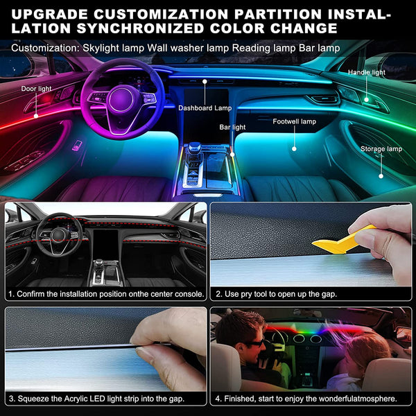 LuxeGlow Elite – Premium Interior Ambient Lighting Kit