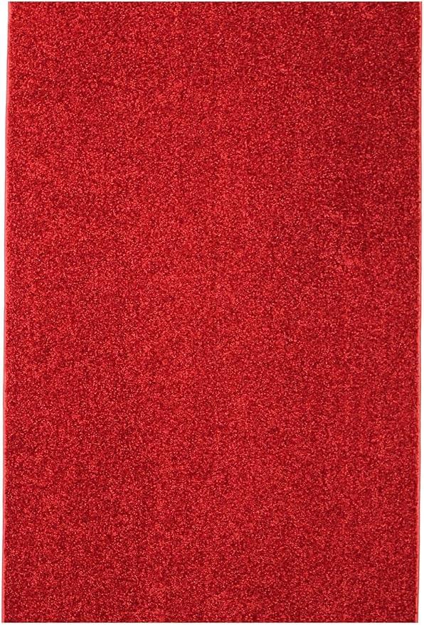 KOECKRITZ Soft and Colorful Kids Classroom Area Rugs (Passes Flammability Pill Test) Many Sizes and Bright Colors to Select from (9' x 12', Fire Engine)