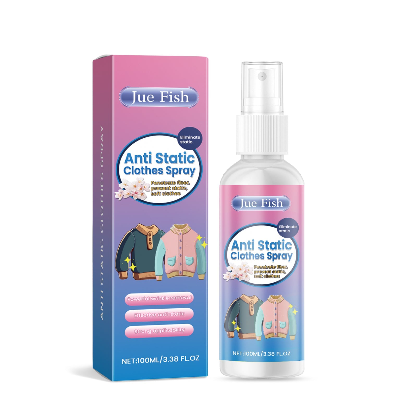 Clothing Anti-Static Spray, Soft And Comfortable To Reduce Clothing Wrinkles Smooth Clothing Care