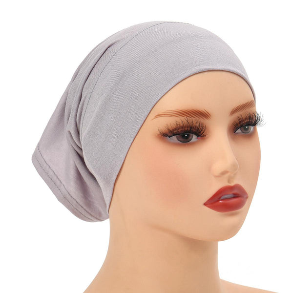 High-Quality Solid Color Silk-Cotton Lining Cap Women's Fashion Simple Versatile Wide-Brimmed Hat