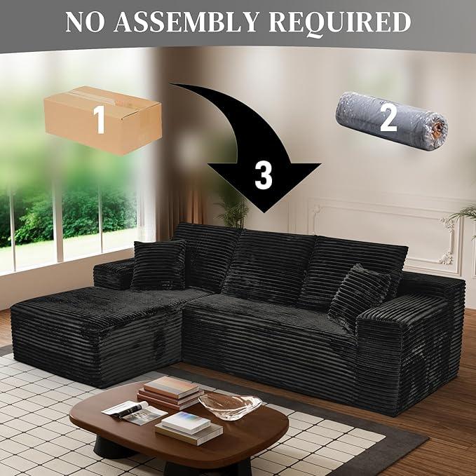 Modular Sectional Sofa Cloud Sectional Couch, 107