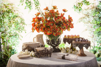 Acanthus Cast Aluminum Salad Plate Holder