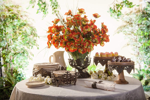 Acanthus Cast Aluminum Salad Plate Holder