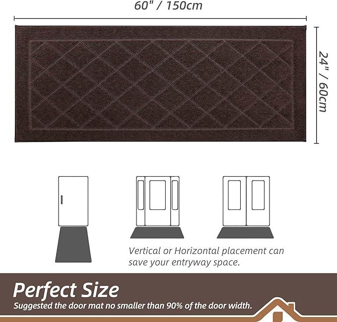 BEQHAUSE Dirt Trapper Door Mat 24