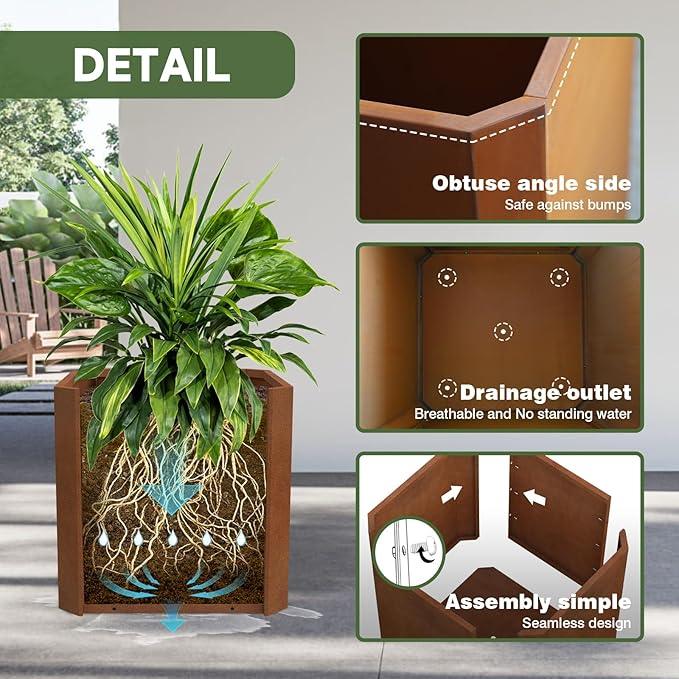 Corten Steel Planter Box-24
