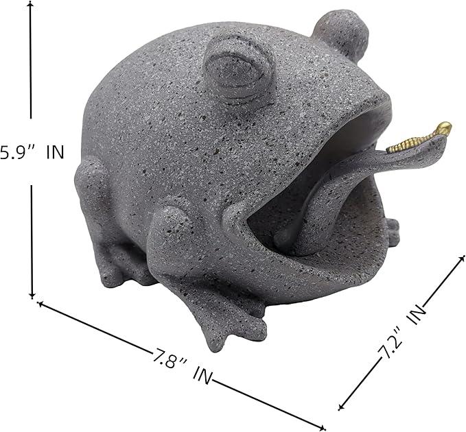 Frog Statues Gutter Downspout Extension Statues Garden Decoration,Animal Resin Statue Outdoor Decor,Downspout Diverter,Decorative Gutter Extension,3