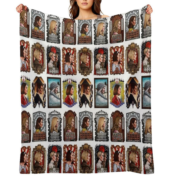 The Queen of Horror Story Shrink-resistant Throw Blanket