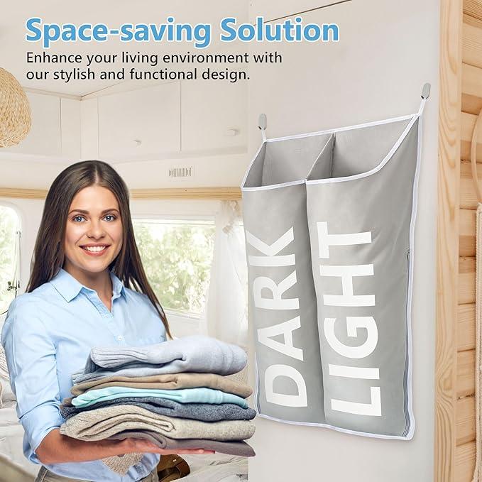 Hanging Laundry Hamper Bag XL 40x22