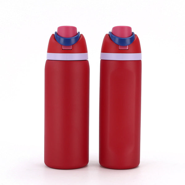 Insulated Stainless Steel Water Bottle (24OZ/32OZ), with straw, BPA-Free, great for sports and travel.